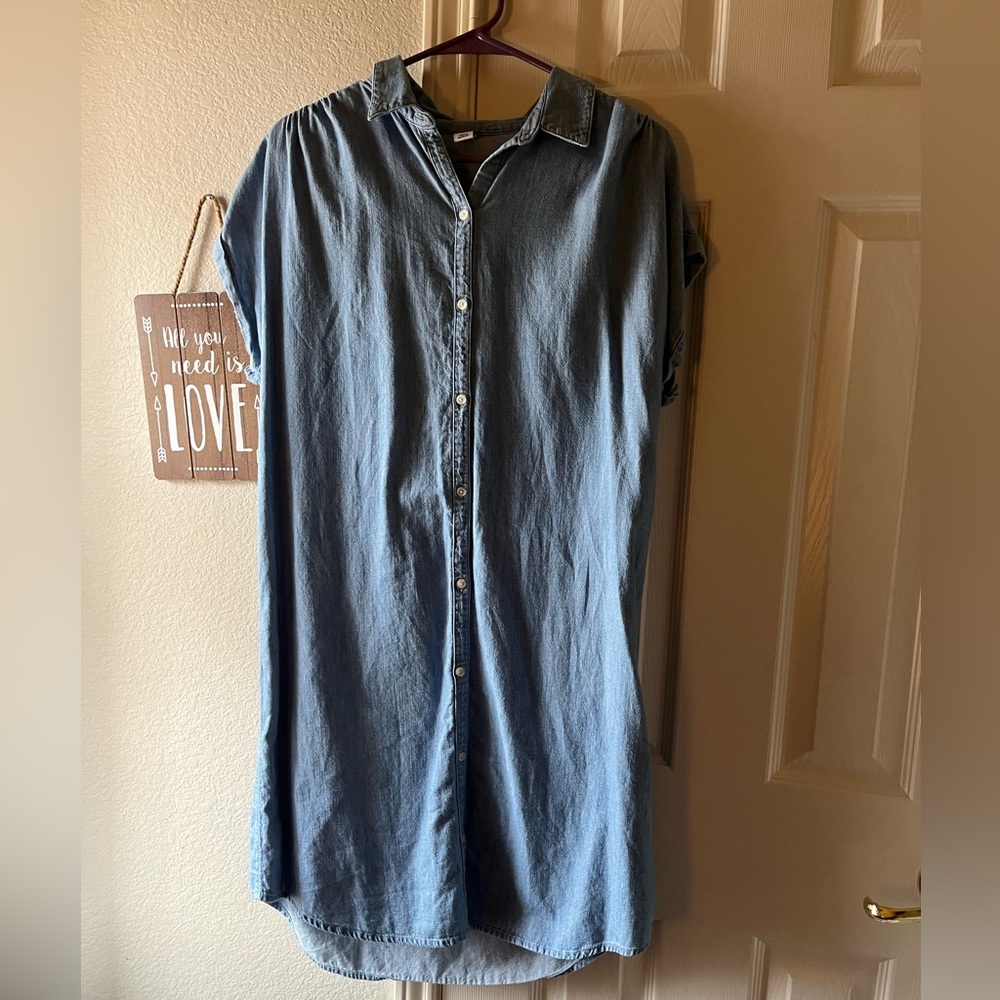 Old navy blue denim dress